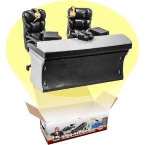 Ultimate Black Commentator Table Playset for Wrestling Action Figures