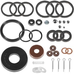 Floor Jack Seal Replacement Kit Suitable for 93657 4 Ton Lincoln/Walker Floor Jack Seals,for Cylinder Repair Rebuild Seal Kit