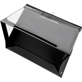 Waterproof Clipboard, Aihontai Professional Clipboard Storage A4 Landscape Size Memo Clipboard - Premium PVC Material for Indoor Outdoor Use(Black, A4 Landscape)