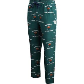 Life is Good Men's Sleep Bottoms - Super Soft Dull Fleece Lounge Pants - Cozy Men's Pajama Pants (S-XL)