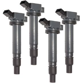 MAS Set of 4 Ignition Coil Pack Compatible with Toyota Scion Camry Tacoma xB Hiace Solara 2.4L 2.7L L4 Replacement for 90919-A2001 90919A2001 90919-02248 9091902248 UF495 90919-A2006 90919A2006