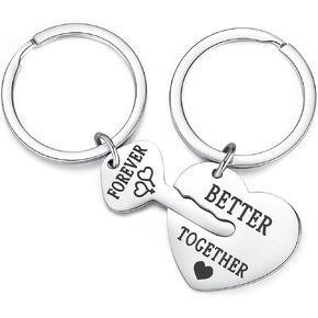 YATOJUZI Gifts for Mom,Thank You Gifts for Teacher Nurse Couple,Heart Keychain,Inspirational Gifts for Friends Sister Aunt