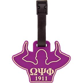 Desert Cactus Omega Psi Phi PVC Luggage Tag OPP Omega Man D9 Divine 9 Officially Licensed (PVC Luggage Tag B)