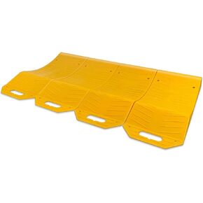 4 Packs Tire Saver Ramps, Premium Quality Portable Anti-Slip Wheels Tire Ramps for Flat Tire Prevention, Handle Design for Easy Movement,Suit for RV Camper Trailer Oil Change
