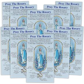 منشورات صلاة المسبحة الوردية، كتيب تعليمي للمبتدئين، منشورات الكنيسة الكاثوليكية، 6 ¼ × 14 بوصة (عبوة من 10) in Kuwait