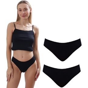 ORGANICKID Women's Organic Cotton Underwear Full Briefs Soft Breathable GOTs Certified Ladies Panties pack of 2