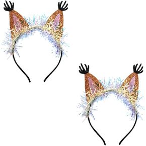 2 Pack Squirrel Headbands Cute Squirrel Ears Headband Animal Squirrel Hairbands Squirrel Costumes Accessories