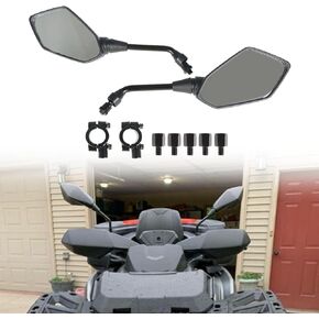 Left Right ATV Rear View Mirrors Replacement for Sportsman 400 450 500 550 570 700 800 850 Size 6-1/8" x 3-1/2"