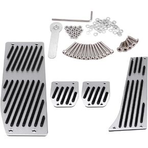 Car Foot Pedal, Brake Foot Pedal 4pcs Car Manual Transmission Clutch Brake Foot Rest Pedal Pad for 1 3 5 7 X1 Series E30 E32