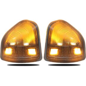 LED Side Mirror Turn Signal Light Left & Right Rear View Mirror Lamps Clear Lens Compatible with 2010-2018 Dodge Ram 1500 2500 3500 4500 5500 pack of Two