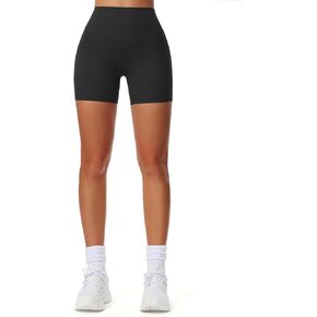 Aoxjox Workout Biker Shorts for Women High Waisted Exercise Athletic Gym Running Breeze Yoga Shorts 6"