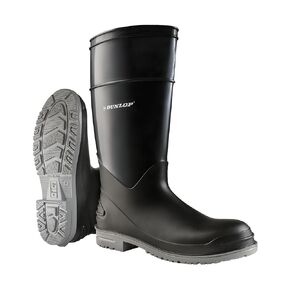 Dunlop Protective Footwear,Goliath Steel Toe, 100% Waterproof Polyblend PVC Material, Comfortable DURAPRO Energizing Insoles, Lightweight and Durable8968200.12, Size 12 US