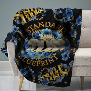 Sleep Squad Bianca Belair 60" x 80" Raschel Plush Blanket – Wrestling Diva Super-Soft Throw