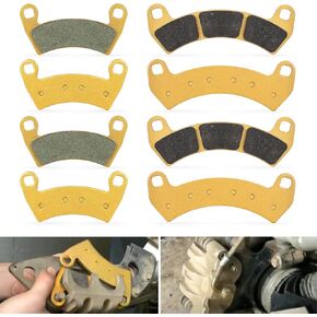 Front and Rear Severe Duty Brake Pads for Polaris RS1 RZR XP4 Turbo Brake Pads 2016 2017 2018 2019 2020 2021 Replaces for 2206231 2205949
