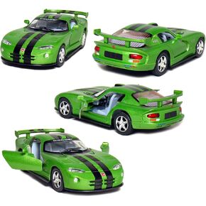 KiNSMART Dodge Viper GTR-S 5inch 1:36Scale Die Cast Metal Model Toy Race Cars Green