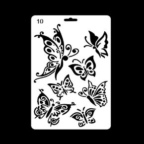 Butterfly Stencil for Painting Large Decorative Butterflies Stencils for Wall and Furniture DIY Craft Material Template for Home Decor Art Projects and Crafts