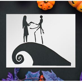 Jack Skellington, Halloween Nightmare Christmas Jack 8.5 x 11 Inch Halloween Stencil, Stencils Home Décor, Reusable DIY Art and Craft Stencils - LIONX