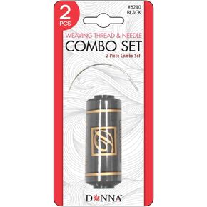 DONNA Weaving Thread & Needle Combo Set, Hair Weaving Thread Hair Extension Kit, Weaving Thread for Making Wig Sewing Hair, 1PC Brown Color