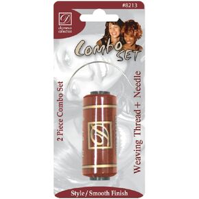 DONNA Weaving Thread & Needle Combo Set, Hair Weaving Thread Hair Extension Kit, Weaving Thread for Making Wig Sewing Hair, 1PC Brown Color