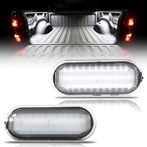 LED Truck Bed Light for 2015-2024 Fo-rd F150, 2017-2023 Fo-rd Raptor F250 F350 F450 Super Duty Pickup Truck, Rear Cargo Area Lamp Perimeter Lights, 6000K 40-SMD White Stock Bed Lights, 2 PCS