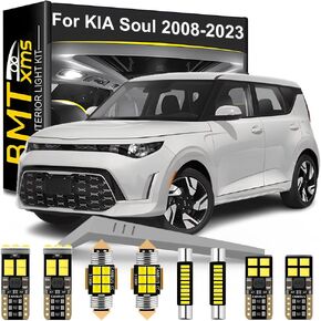 LED Interior Light Kit Replacement for KIA Soul 2008 2009 2010 2011 2012 2013 2014 2015 2016 2017 2018 2019 2020 2021 2022 2023, Super Bright 6000K White