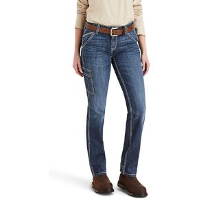 Ariat Women's FR Perfect Rise DuraLight Stretch Cell Phone Straight Jean