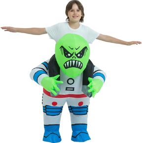 One Casa Blow Up Costume Child,Inflatable Costumes for Kids,Riding Alien Costume,Halloween Costumes for Boys/Girls