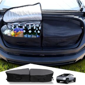 Front Trunk Insulation Cooler Bag for 2024 Tesla Cybertruck Accessories，Front Trunk Zipper Storage Pocket for Cybertruck