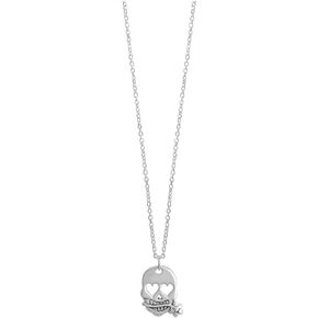 Boma Jewelry Sterling Silver Day of the Dead Sugar Skull Pendant Necklace, 18 Inches