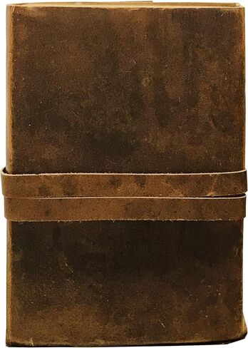 Leather Journal Writing Notebook - Antique Handmade Leather Bound Daily Notepad for Men and Women Lined Paper Large 8 x 6 Inches, in Saudi Arabia