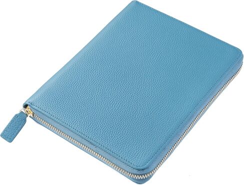 B6 Zipper Leather Planner Cover for Stalogy, Midori, Leuchtturm1917 and More - with Pen Loop, Card Slots and Back Pocket (Black) in Kuwait