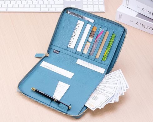 B6 Zipper Leather Planner Cover for Stalogy, Midori, Leuchtturm1917 and More - with Pen Loop, Card Slots and Back Pocket (Black) in Kuwait