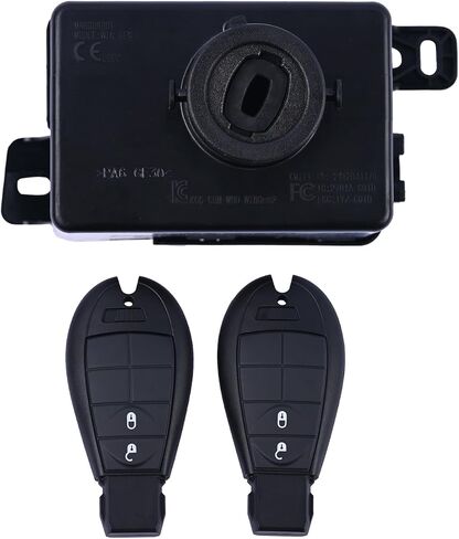 68210155AB Ignition Switch Reciever Module W/2Keys Fit for Chrysler Town & Country, for Dodge Grand Caravan/Journey 2008 2009 2010 Replace 5026147AF 68210155AA Wireless Ignition Node in Saudi Arabia