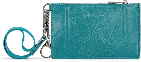 Montana West X Wrangler Wallet Card Holder RFID Credit Card Holder for Women Small Card Wallet Keychain Wallet with Wristlet Strap in Saudi Arabia