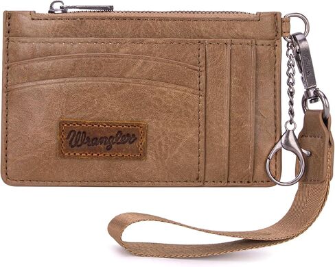 Montana West X Wrangler Wallet Card Holder RFID Credit Card Holder for Women Small Card Wallet Keychain Wallet with Wristlet Strap in Saudi Arabia
