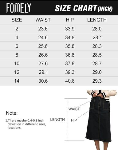 Denim Skirt Women High Waisted Long Jean Skirt Back Split Stretchy Denim Skirt with Pockets in Saudi Arabia