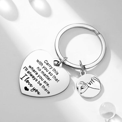 YATOJUZI Gifts for Mom,Thank You Gifts for Teacher Nurse Couple,Heart Keychain,Inspirational Gifts for Friends Sister Aunt in Kuwait