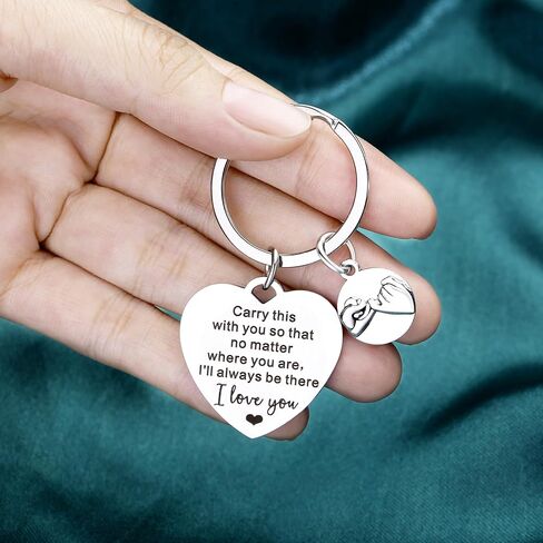 YATOJUZI Gifts for Mom,Thank You Gifts for Teacher Nurse Couple,Heart Keychain,Inspirational Gifts for Friends Sister Aunt in Kuwait