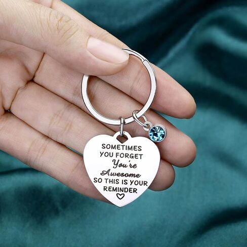 YATOJUZI Gifts for Mom,Thank You Gifts for Teacher Nurse Couple,Heart Keychain,Inspirational Gifts for Friends Sister Aunt in Kuwait