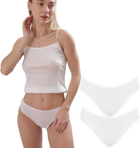 ORGANICKID Women's Organic Cotton Underwear Full Briefs Soft Breathable GOTs Certified Ladies Panties pack of 2 in Kuwait