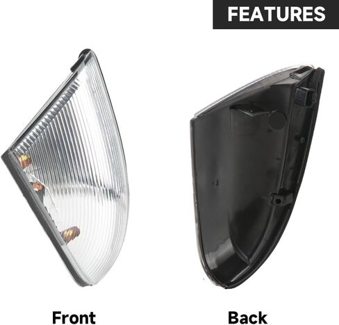 Mirror Turn Signal Light Front Left Drive Side - Compatible Dodge Ram 1500 2500 2009-2018 - Replace Part 68064949AA in Saudi Arabia
