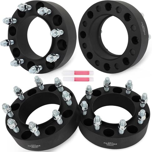 ECCPP 4 قطع 8 × 170 محور فواصل العجلات 2 بوصة 8 العروة 14 × 1.5 124.9 مم متوافق مع F-250 Super Duty 2003-2022 لـ F-350 2003-2009 2011-2016 in Saudi Arabia