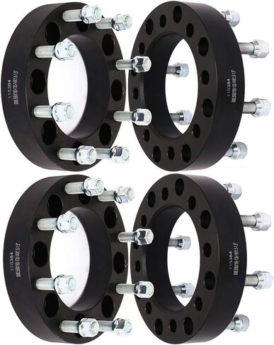 ECCPP 4X 8 Lug 8x165.1mm إلى 8x180mm محولات فواصل العجلات 1.5 بوصة 8x6.5 إلى 8x180 مناسبة لسيارة شيفروليه سيلفرادو 2500HD 3500HD لسوبربان سييرا 1500HD 3500HD لـ Yukon XL 2500 in Saudi Arabia