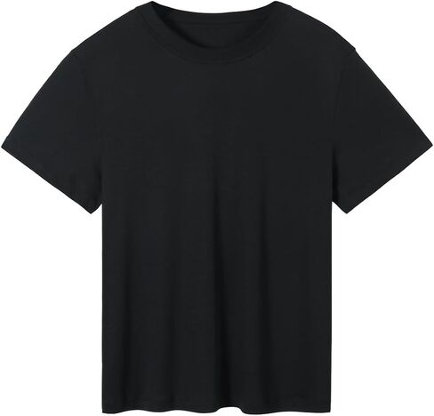 AUROLA Everyday Oversize Tshirt for Women, Workout Tops Short Sleeve Lightweight Shirts, Yoga Running Gym Athletic Tee Top in Kuwait