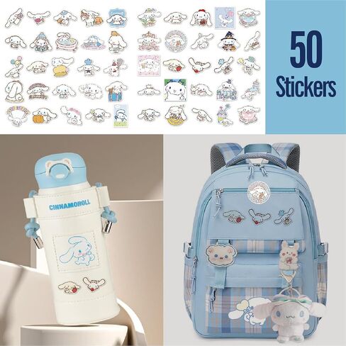 Cute School Supplies Set, Kawaii School Supplies Gift Set, Including Cartoon Journal Pencil Case Ballpoint Pen ID Badge Holder Stickers Key Chain Bookmark in Saudi Arabia
