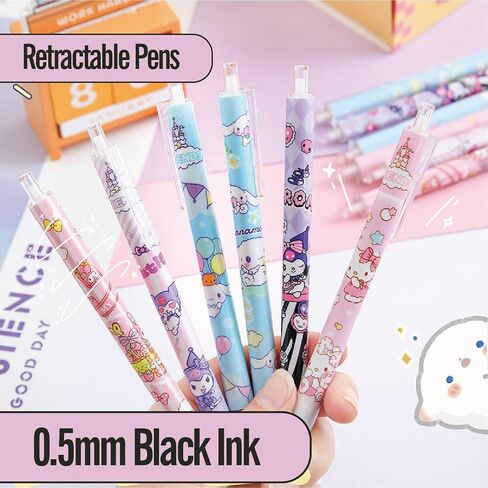 Cute School Supplies Set, Kawaii School Supplies Gift Set, Including Cartoon Journal Pencil Case Ballpoint Pen ID Badge Holder Stickers Key Chain Bookmark in Saudi Arabia