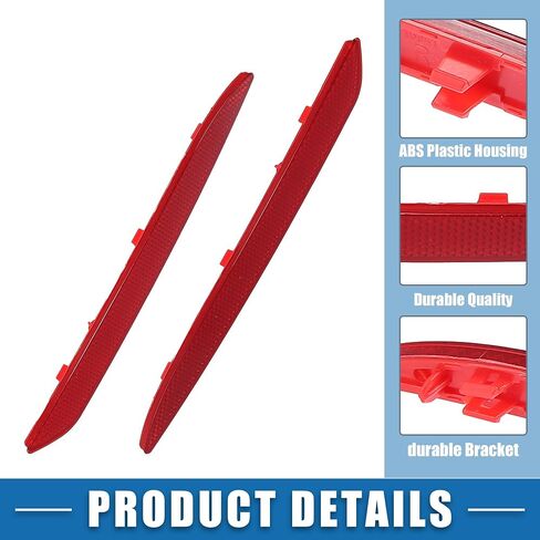Rear Bumper Reflector Light 2228200774 for Mercedes-Benz W166 C292 GLE & AMG 2016-2019 PC ABS Red in Saudi Arabia
