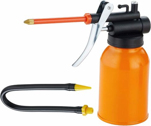Metal Pump Oil Can with Flex and Straight Spout for All Lubrication Need of Car, Bikes and Machines in Saudi Arabia