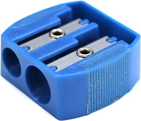 Iconikal 2-Size Hole Manual Pencil Sharpener with Rubber Grip, 6 Colors, 48-Pack in Saudi Arabia