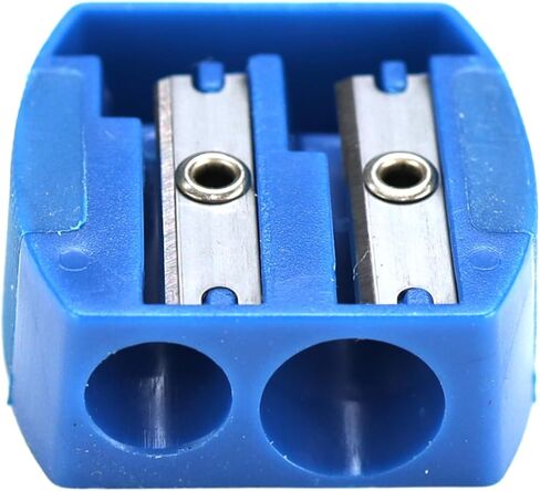 Iconikal 2-Size Hole Manual Pencil Sharpener with Rubber Grip, 6 Colors, 48-Pack in Saudi Arabia